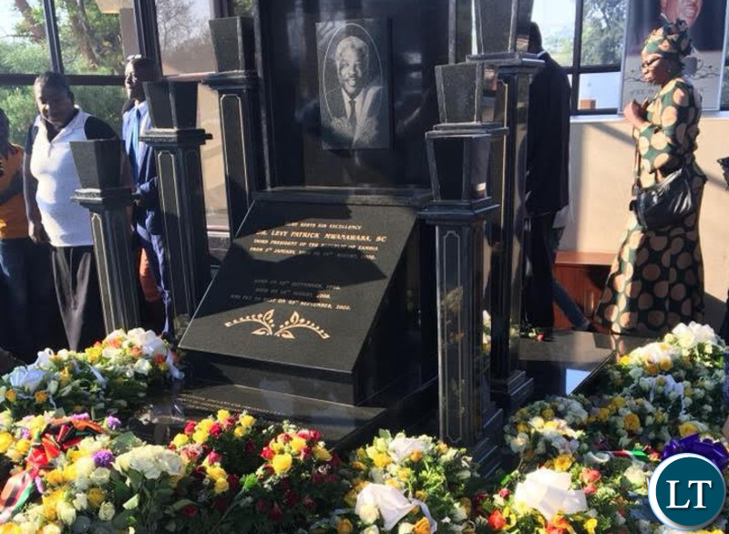 Wreaths laid on Dr Mwanawasa’s tomb at the Embassy Park