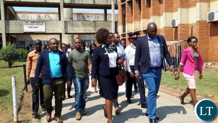 Minister in charge of Lusaka province Hon Bowman Lusambo impromptu visit at Lusaka's Health facilities