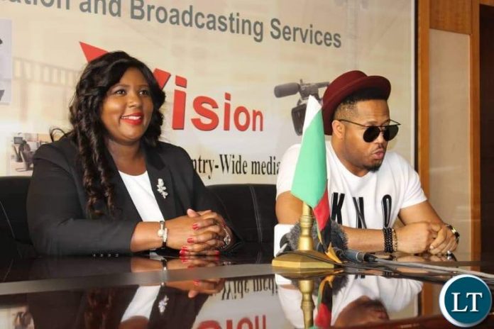 Minister of Information and Broadcasting Services who is Chief Government Spokesperson Dora Siliya t with popular with Nigerian Actor Mike Ezuruonye at her office Minister of Information and Broadcasting Services who is Chief Government Spokesperson Dora Siliya t with popular with Nigerian Actor Mike Ezuruonye at her office