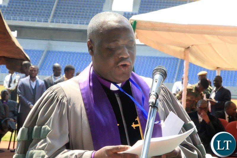 Council of Churches Zambia (CCZ) Dr. Bishop Alfred Kalembo speaking during the 70th Anniversary of the World Council of Churches (WCC).