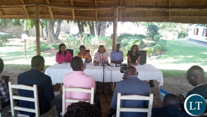 CSO members during the press briefing at Action Aid Offices in Lusaka