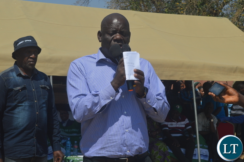 PF Secretary general Davies Mwila