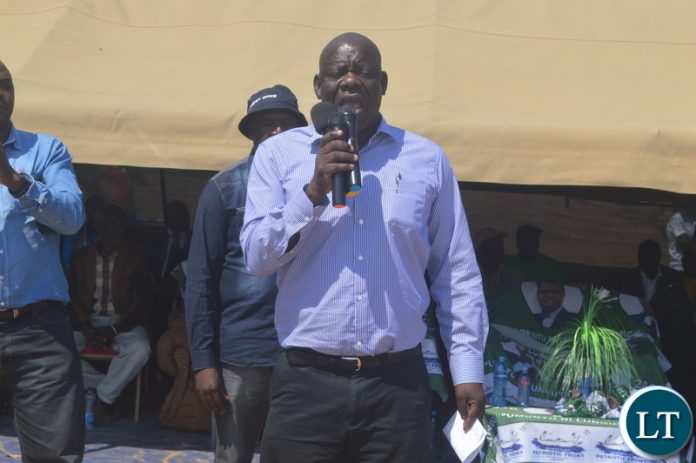 PF Secretary general Davies Mwila