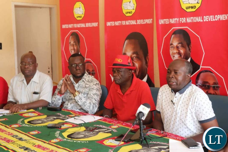 Dr Musokotwane speaking during a news briefing
