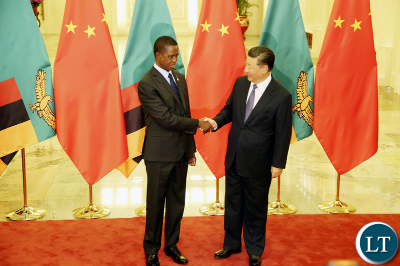 Zambia Why Is The Zambian Government Selling Our Country To China - president edgar chagwa lungu left being welcomed by president of the people s republic of china xi jinping at the great peoples hall in beijing china on