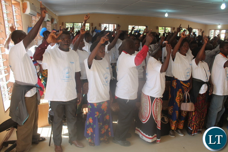 Felix Mutati Opening a two day Provincial Conference in Luapula