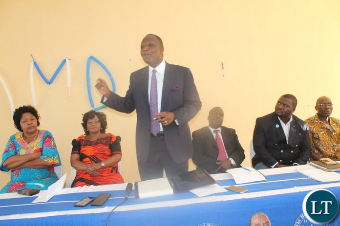 Felix Mutati Opening a two day Provincial Conference in Luapula