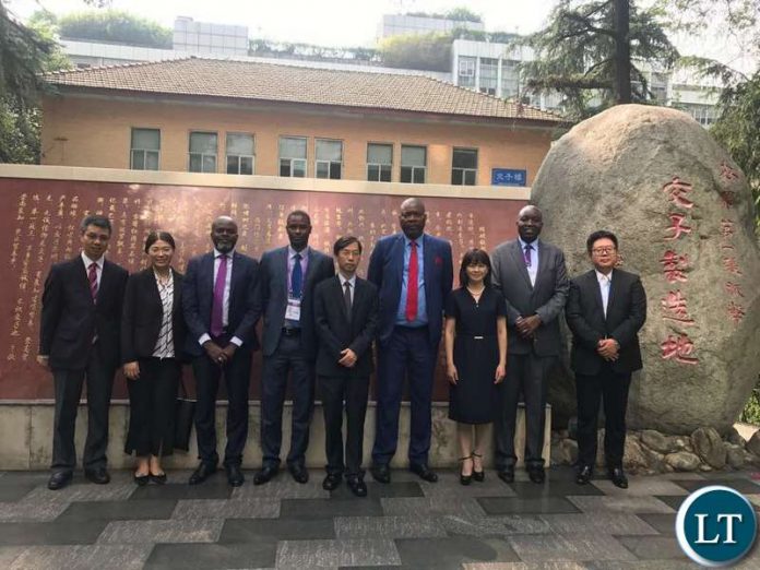Lusaka Province Minister Bowman Lusambo after touring China Railway Eryuan Engineering Group Company Head Offices in Chengdu City of China.
