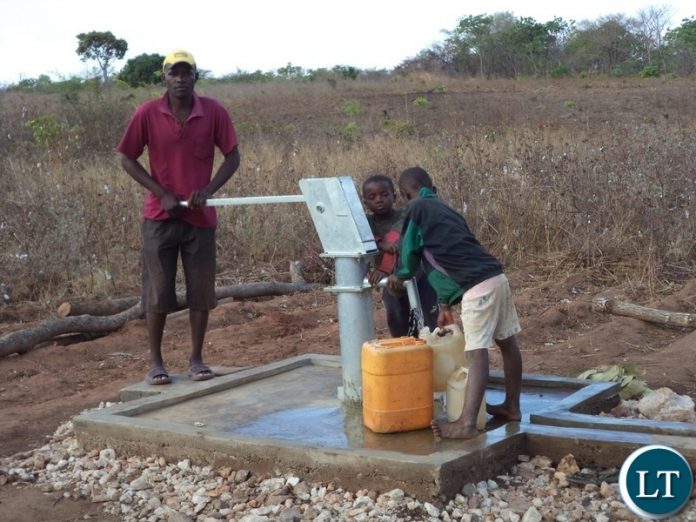 Borehole used by many people in places where there is no council provided water pipe system