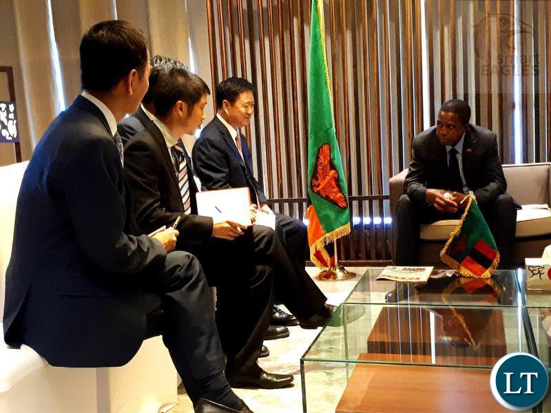 President Lungu meeting with Chinese Construction Companies