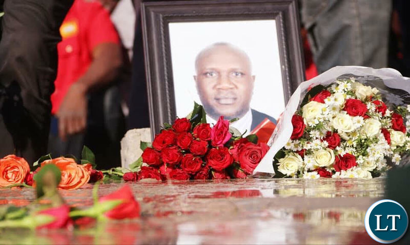 Late Mangango MP Naluwa Mweene casket