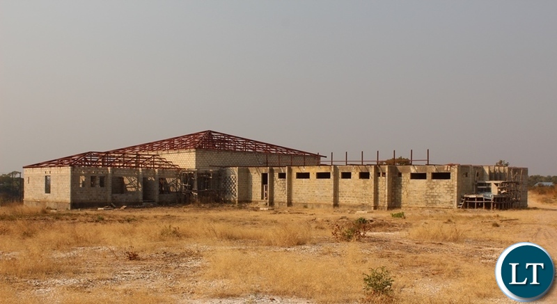 Construction of a Police Station that has stalled with 60% of the works done in Luampa District Western Province.