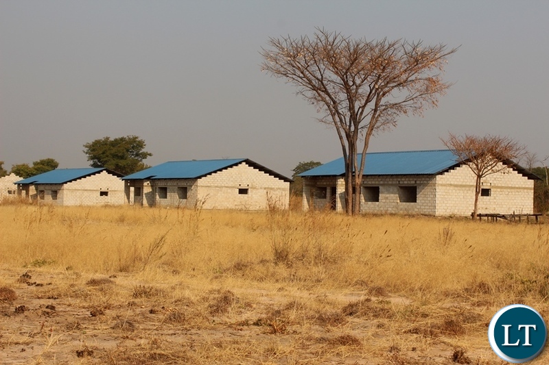 Medium Cost Housing units under construction, works have stalled at 60% in Luampa District of Western Province.