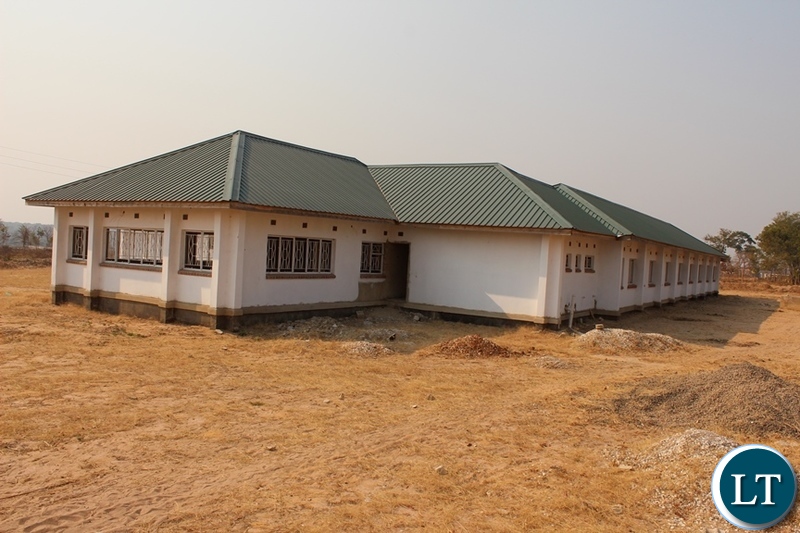 Construction works of a Civic Centre at 80% completion in Luampa District of Western Province.