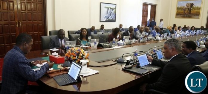 PRESIDENT LUNGU CHAIRS 17TH CABINET MEETING