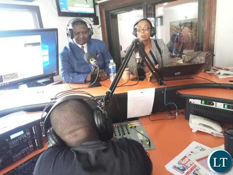 MMD Chairperson for International Relations Joyce Musenge and National Secretary Raphael Nakacinda