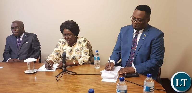 Zambia's Vice President Hon. Inonge Wina at the Ivan Hotel in Maseru, Lesotho.
