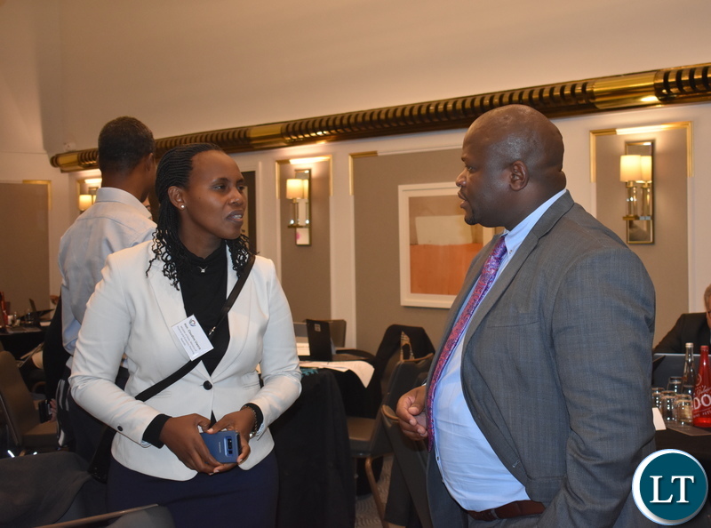 1. Minister Alexander Chiteme and Rwanda Economic Planning Minister Claudine Uwera 28-11-2018. Pic - Chibaula Silwamba