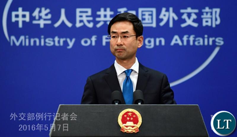Chinese foreign ministry spokesman Geng Shuang