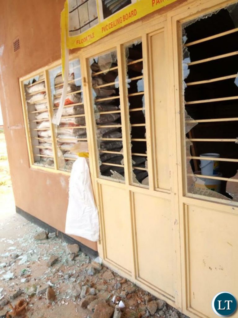 A Chinese owned shop in Kawama compound looted during the riots