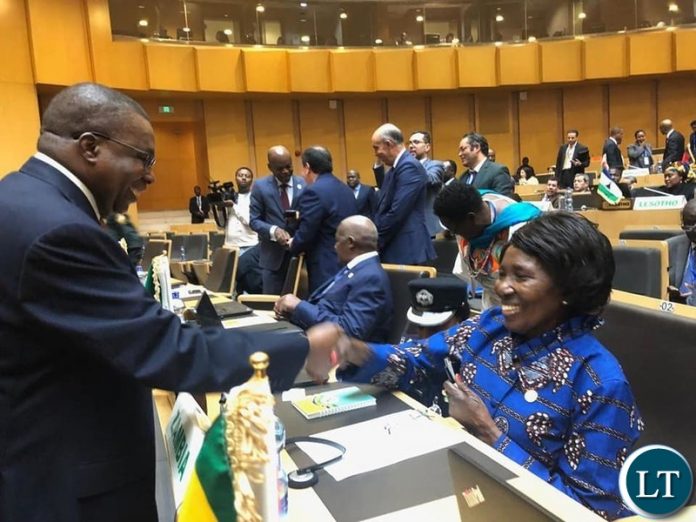 Inonge Wina at the AU Summit