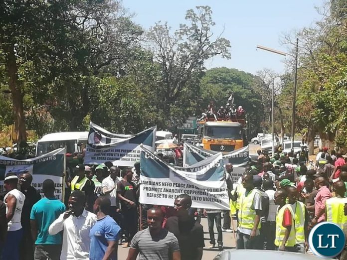 PF Youth in a march Protest