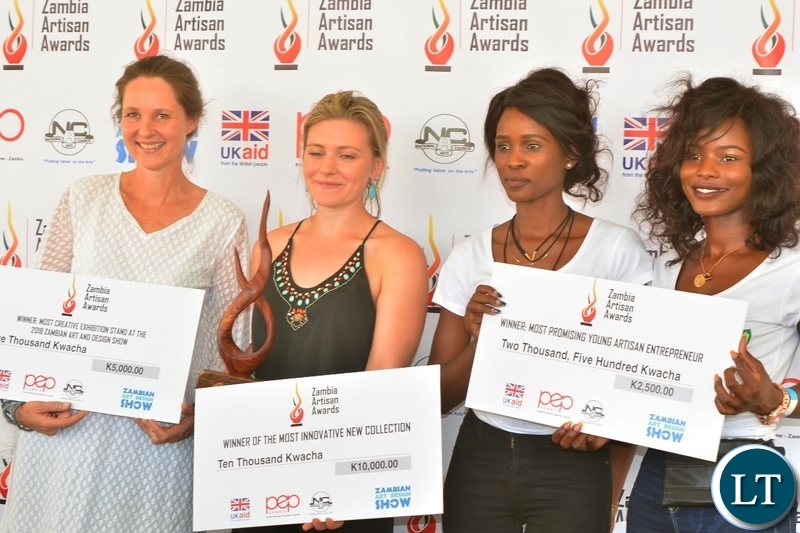 Artisan winners at the Zambian Artisan Awards in Lusaka.