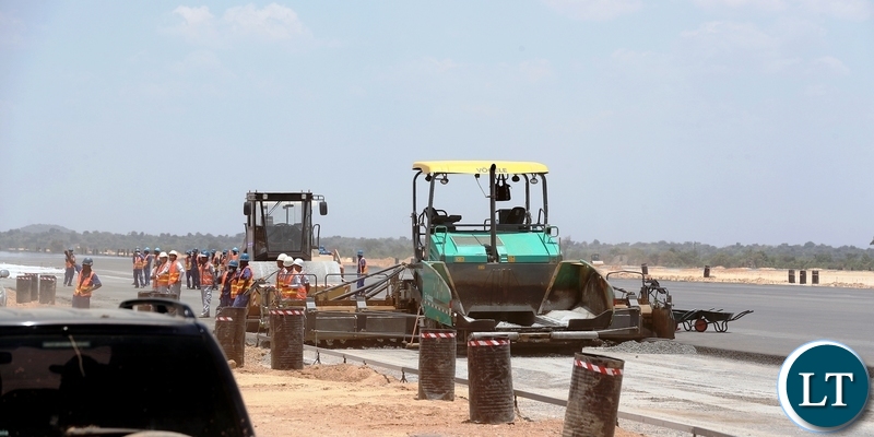 Works on Airport runway