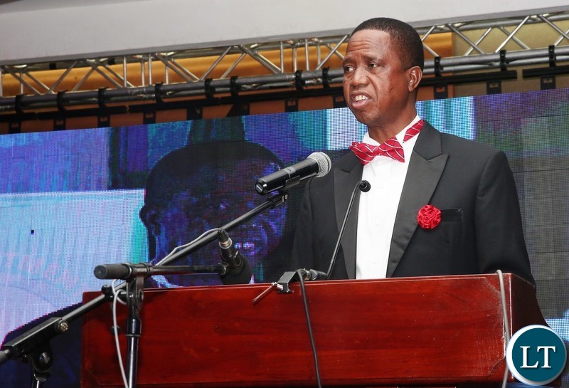 President Edgar Chagwa Lungu at the First-ever-Annual Economics Gala Dinner organised by the Economics Association of Zambia under the theme: "Uniting Towards Achieving An Integrated Approach To National Economic Development" at InterContinental Hotel on Wednesday, December 12,2018-Pictures by THOMAS NSAMA/STATE HOUSE