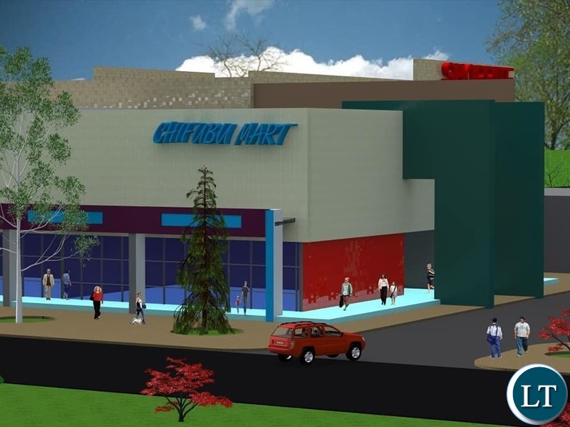 Artist impression of a mall in Chifubu