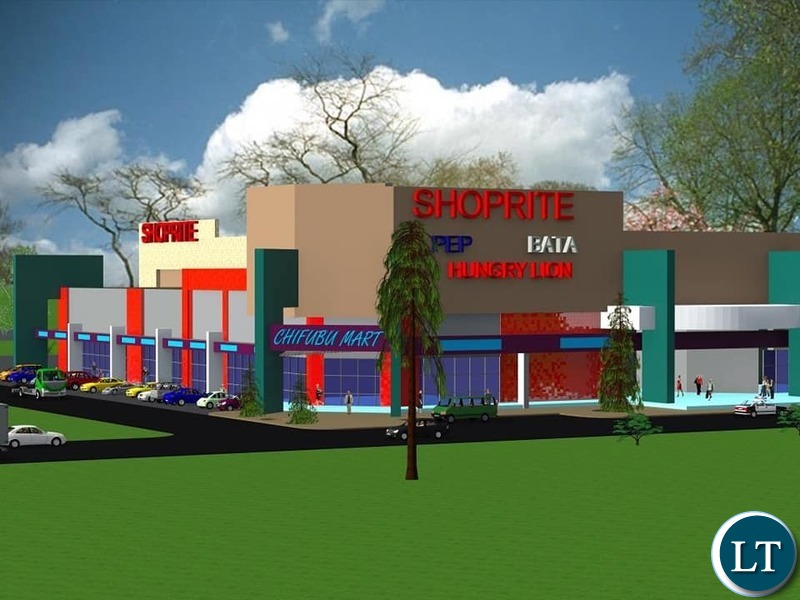 Artist impression of a mall in Chifubu