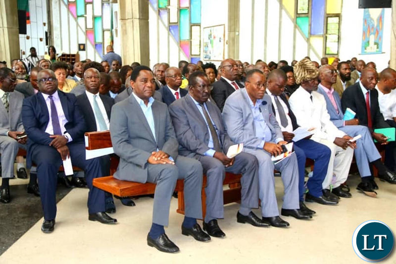 HH and other opposition leaders attending the launch of the National Dialogue and Reconciliation at the Cathedral of the Holy Cross