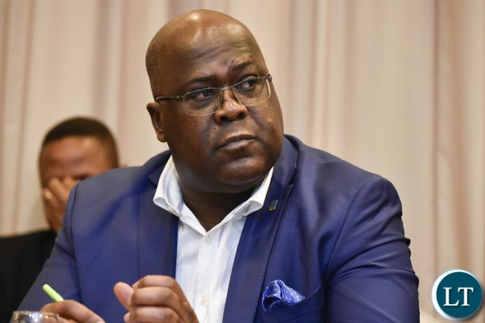 Leader of the Democratic Republic of Congo's political party Union for Democracy and Social Progress (UDPS) Felix Tshisekedi confirmed as the winner by the constitutional court Leader of the Democratic Republic of Congo's political party Union for Democracy and Social Progress (UDPS) Felix Tshisekedi confirmed as the winner by the constitutional court