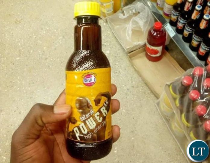 Energy drink Natural Power SX , a product of Revin Zambia