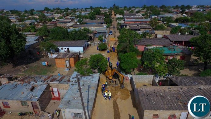 FILE: Lusaka Water and Sewerage Company's water supply and sewer construction works in Mtendere and Kalikiliki Compound FILE: Lusaka Water and Sewerage Company's water supply and sewer construction works in Mtendere and Kalikiliki Compound