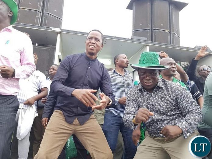 Lungu at the last campaign Rally in Shesheke