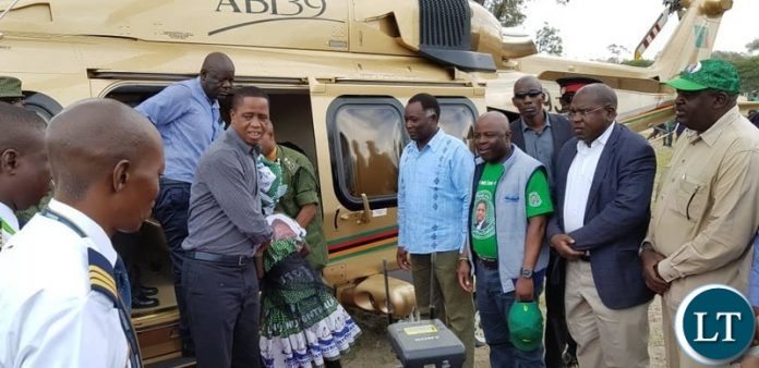 President Lungu Arrives in Western Province