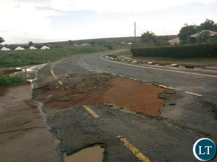The collapse of the Lunzuwa bridge, on Kasama-Mpulungu road,