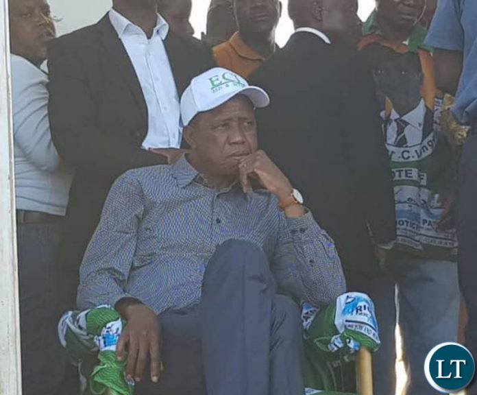 President Lungu at a Rally in Kafue