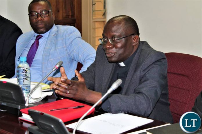 Representatives of the Three Church Mother Bodies making a presentation at Parliament Buildings2