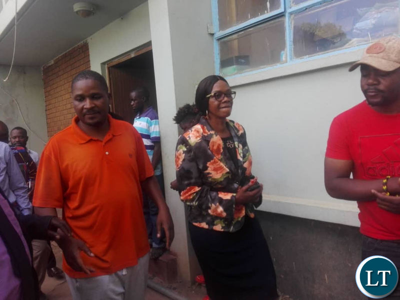 Sean with opposition leaders shortly after he was released