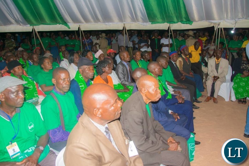 Some of the Headmen and Indunas who attended the launch of a new Zamtel communications tower at Mansa School for Continuing Education on Saturday.