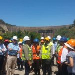 A Team of Engineers, Representatives from the World Bank, EU, Embassy of Sweden, African Development Bank(ADB) and Journalists, inspecting the Kariba Dam rehabilitation Project site recently