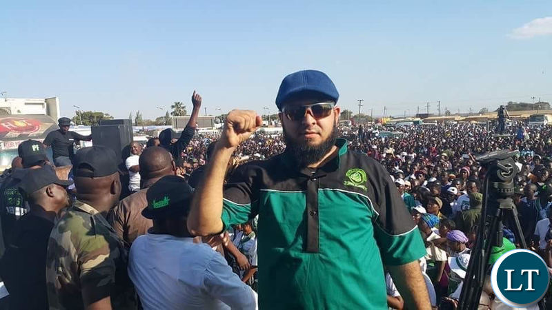 Huzaifa Jada at one of the PF campaign rallies