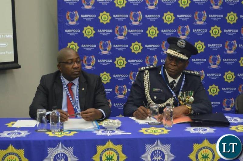 Southern African Region for Police Chiefs Cooperation (SARPCCO) Chairperson Kakoma Kanganja