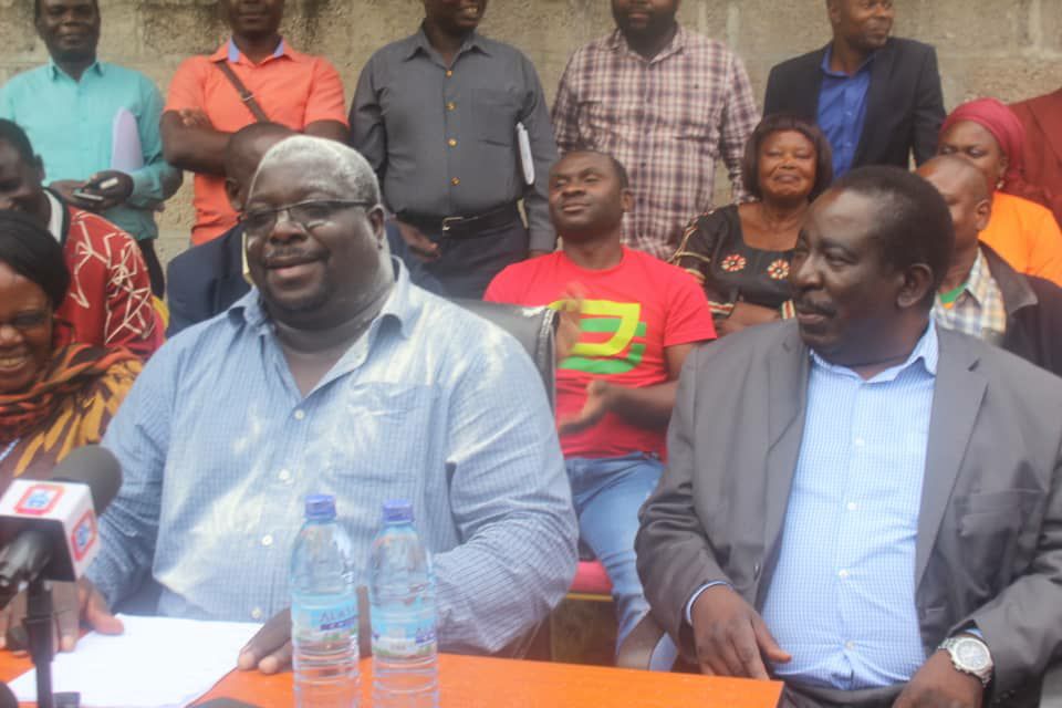 NDC President Chishimba Kambwili and NDC vice president Joseph's Akafumba