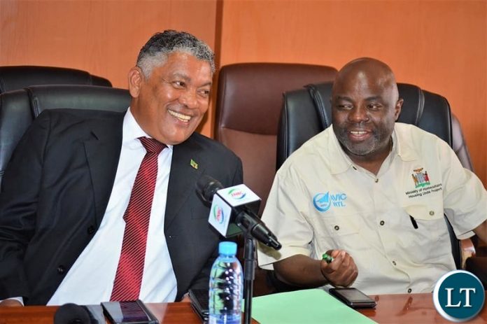 Minister of Justice Given Lubinda and Home Affairs Minister Stephen Kampyongo