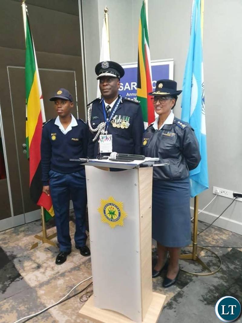 Southern African Region for Police Chiefs Cooperation (SARPCCO) Chairperson Kakoma Kanganja