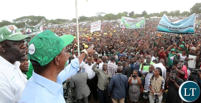 President Lungu on a campaign Trail in Luanshya