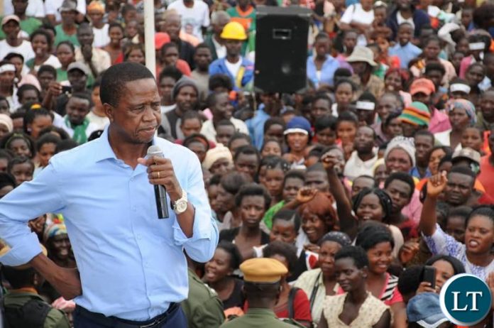 President Lungu on a campaign Trail in Luanshya